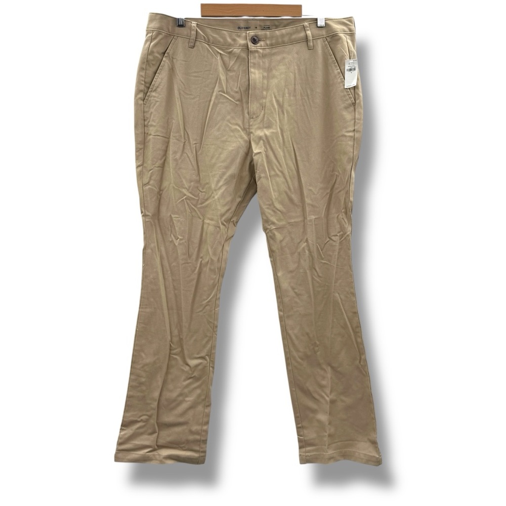 Old Navy NWT‎ Flare Pants Women’s Size 16 Tan High Rise Adjustable Waist Casual